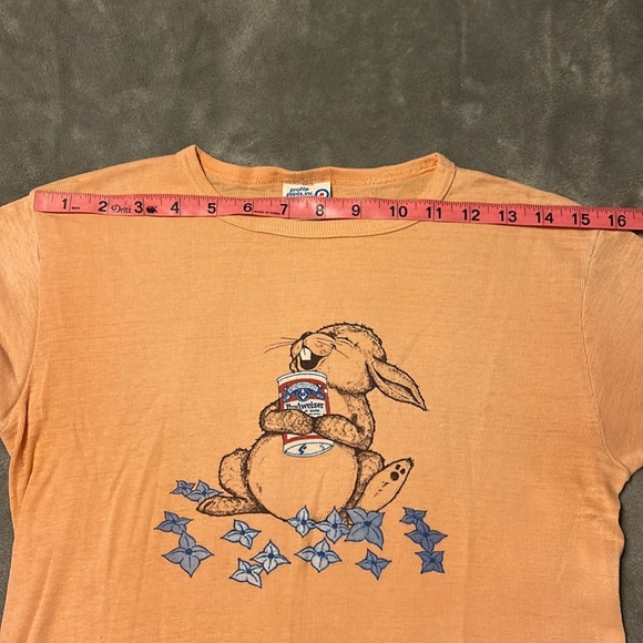 Vintage 70s Budweiser Bunny Tshirt Paper Thin Tee 1970s collecters - Picture 5 of 8